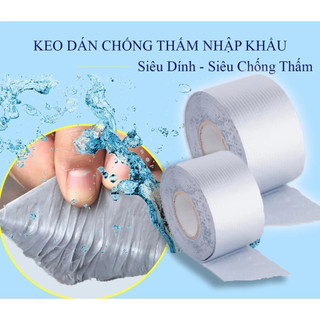 Băng Keo Chống Thấm Nhật Bản Siêu Dính Đa Năng, Xử Lý Dột Mái, Nứt Tường, Bể Ống Nước