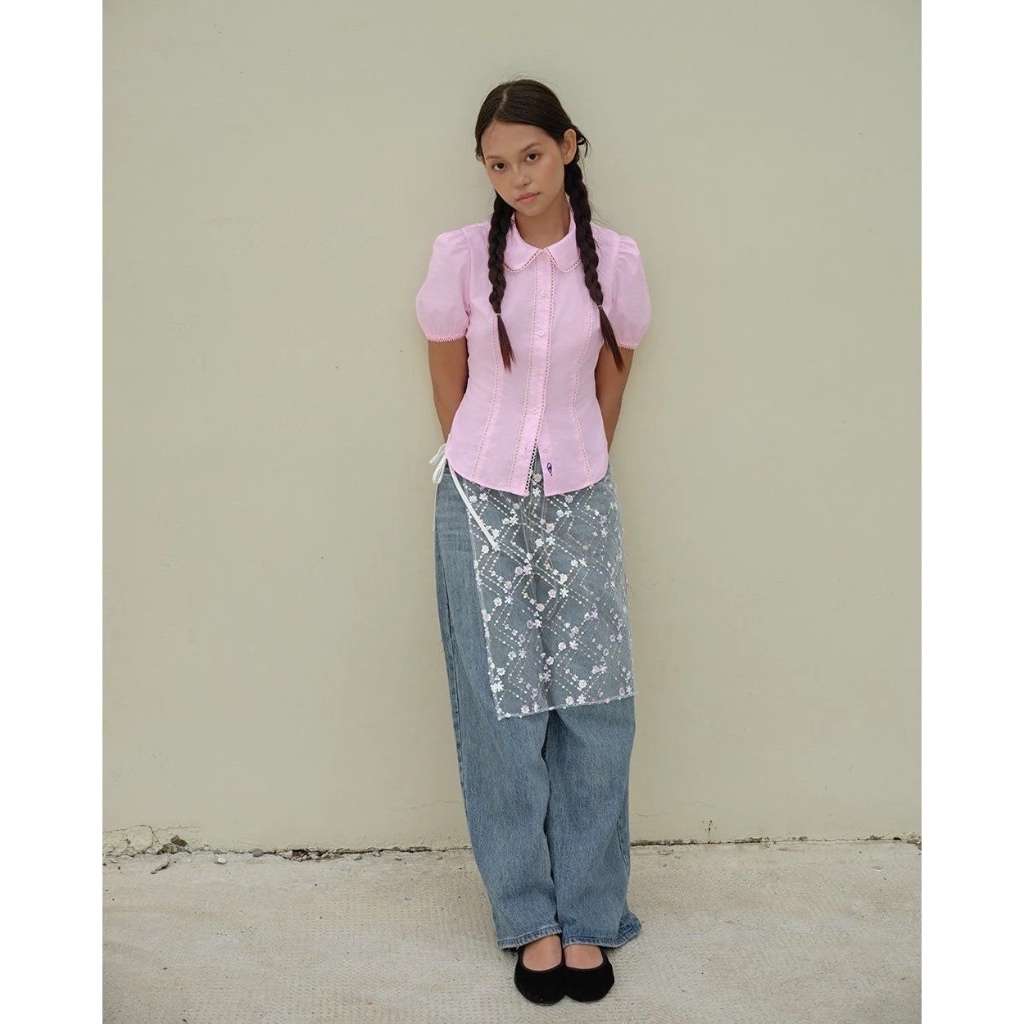 TheBlueTshirt - Váy ren phụ kiện cột dây cá tính cho nữ - Luna Wraparound Skirt - Women