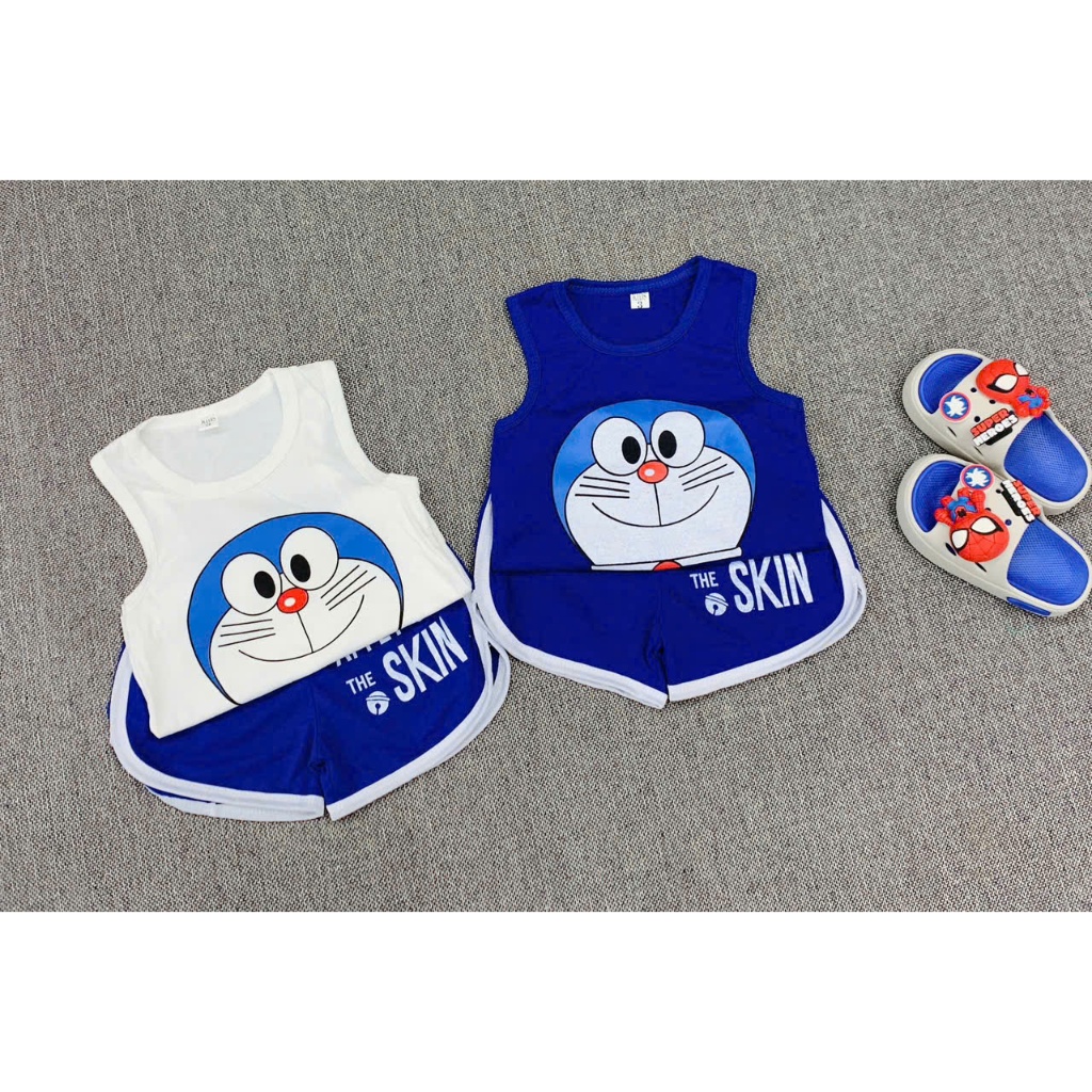 COMBO 2 BỘ BA LỖ DOREMON SIZE 6-18KG