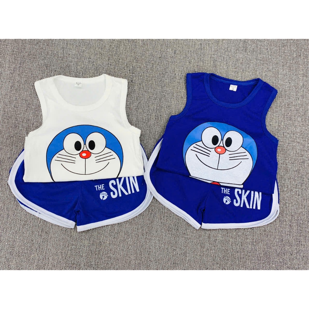 COMBO 2 BỘ BA LỖ DOREMON SIZE 6-18KG