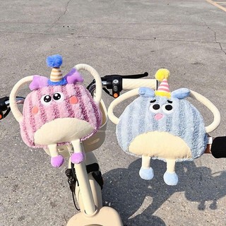 Gối Treo Tay Lái Cho Bé Ngồi Trước Xe Máy | Gối Tựa Ghi Đông Kỳ Lân Nhung Mềm Trang Trí Xe