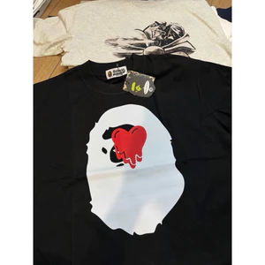 Áo Thun Bape Hàng Loại 1 Full Tem Tag Túi Mac Định Lượng 270gsm Vải Cotton Unisex Nam Nữ