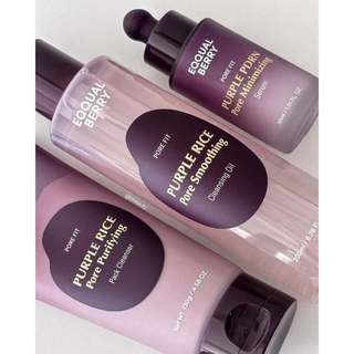 Dầu tẩy trang/Sữa rửa mặt/Serum EQQUALBERRY Purple Rice