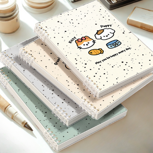Vở Còng, Sổ Bìa Còng A5 B5 Mẫu Gấu Capybara - Sổ Còng Thay Được Giấy, Lõi giấy Refill Sổ Còng