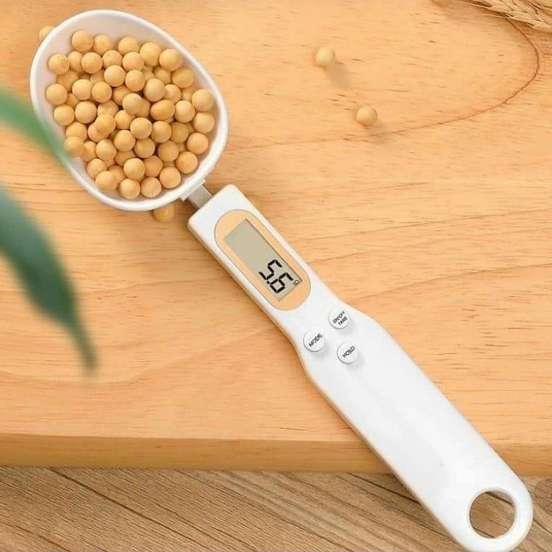 Muỗng cân tiểu ly điện tử 0.1-500g có đầu muỗng lớn thay thế, cân gia vị, sữa bột, nguyên liệu