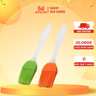 Cọ Phết Dầu Mỡ Silicone Cán Nhựa 17.5cm - Chổi Quét Mặt Bánh, Gia Vị Đồ Nướng Chuyên Dụng