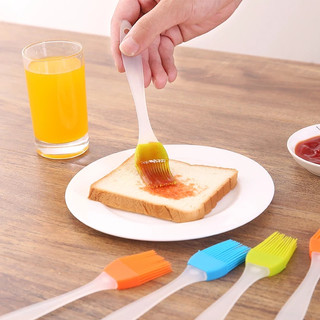 Cọ Phết Dầu Mỡ Silicone Cán Nhựa 17.5cm - Chổi Quét Mặt Bánh, Gia Vị Đồ Nướng Chuyên Dụng