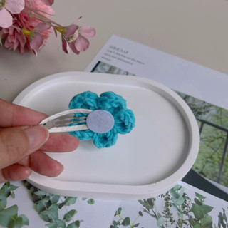 [Loại Đẹp] Kẹp Hoa handmade len cotton nhiều màu sắc by MiuMiuBeBe