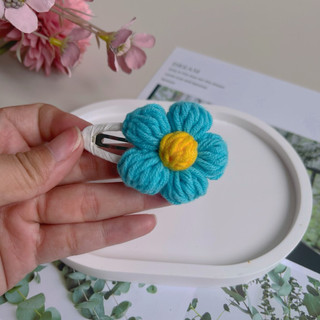 [Loại Đẹp] Kẹp Hoa handmade len cotton nhiều màu sắc by MiuMiuBeBe
