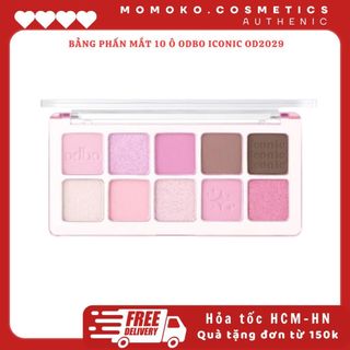 Bảng Mắt 10 Ô Odbo Iconic Eyeshadow Palette 10 Ô Chất Phấn Mềm Mịn, Bám Màu Tốt, Lâu Trôi Iconic Momoko.cosmetics