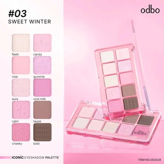 Bảng Mắt 10 Ô Odbo Iconic Eyeshadow Palette 10 Ô Chất Phấn Mềm Mịn, Bám Màu Tốt, Lâu Trôi Iconic Momoko.cosmetics
