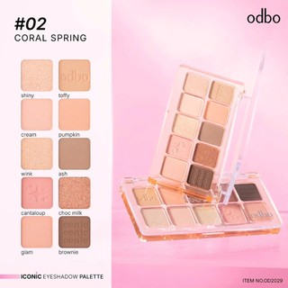Bảng Mắt 10 Ô Odbo Iconic Eyeshadow Palette 10 Ô Chất Phấn Mềm Mịn, Bám Màu Tốt, Lâu Trôi Iconic Momoko.cosmetics