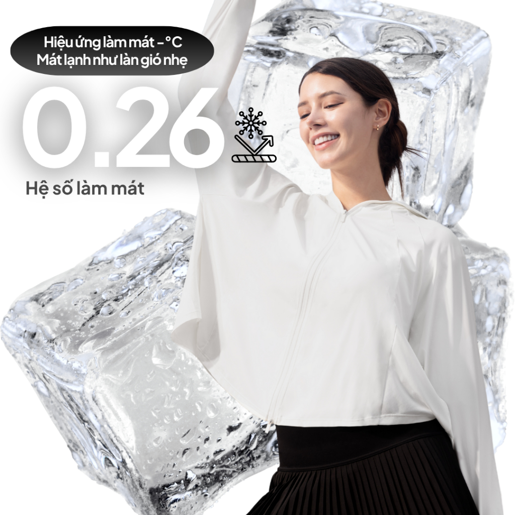 NEAU AirCape Luxe Áo Chống Nắng Tia UV 99% Cánh Dơi Su Lạnh Ngắn AC501 | BigBuy360 - bigbuy360.vn