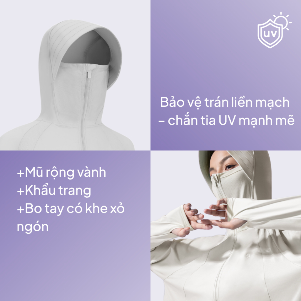 NEAU AirCape Luxe Áo Chống Nắng Tia UV 99% Cánh Dơi Su Lạnh Ngắn AC501 | BigBuy360 - bigbuy360.vn