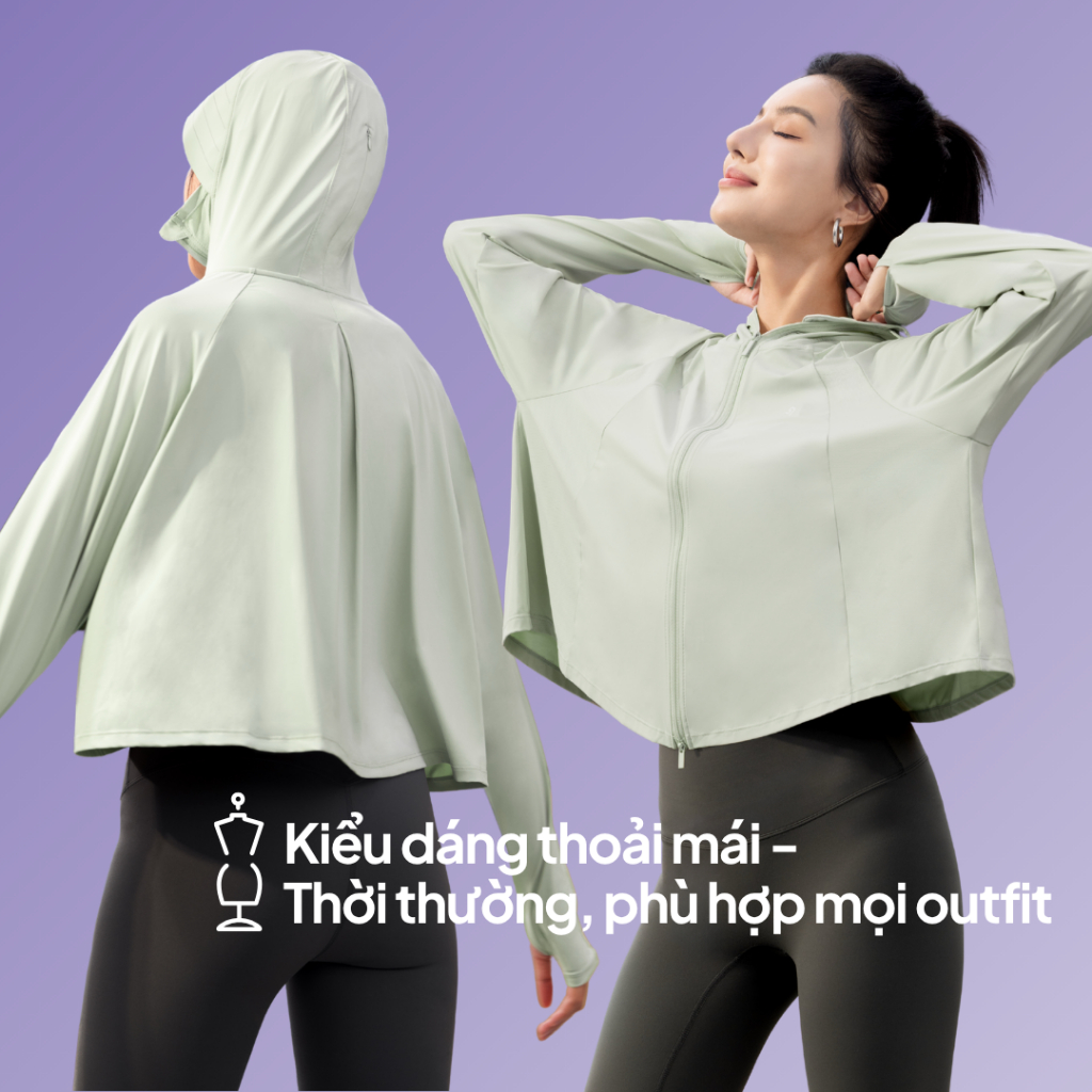 NEAU AirCape Luxe Áo Chống Nắng Tia UV 99% Cánh Dơi Su Lạnh Ngắn AC501 | BigBuy360 - bigbuy360.vn