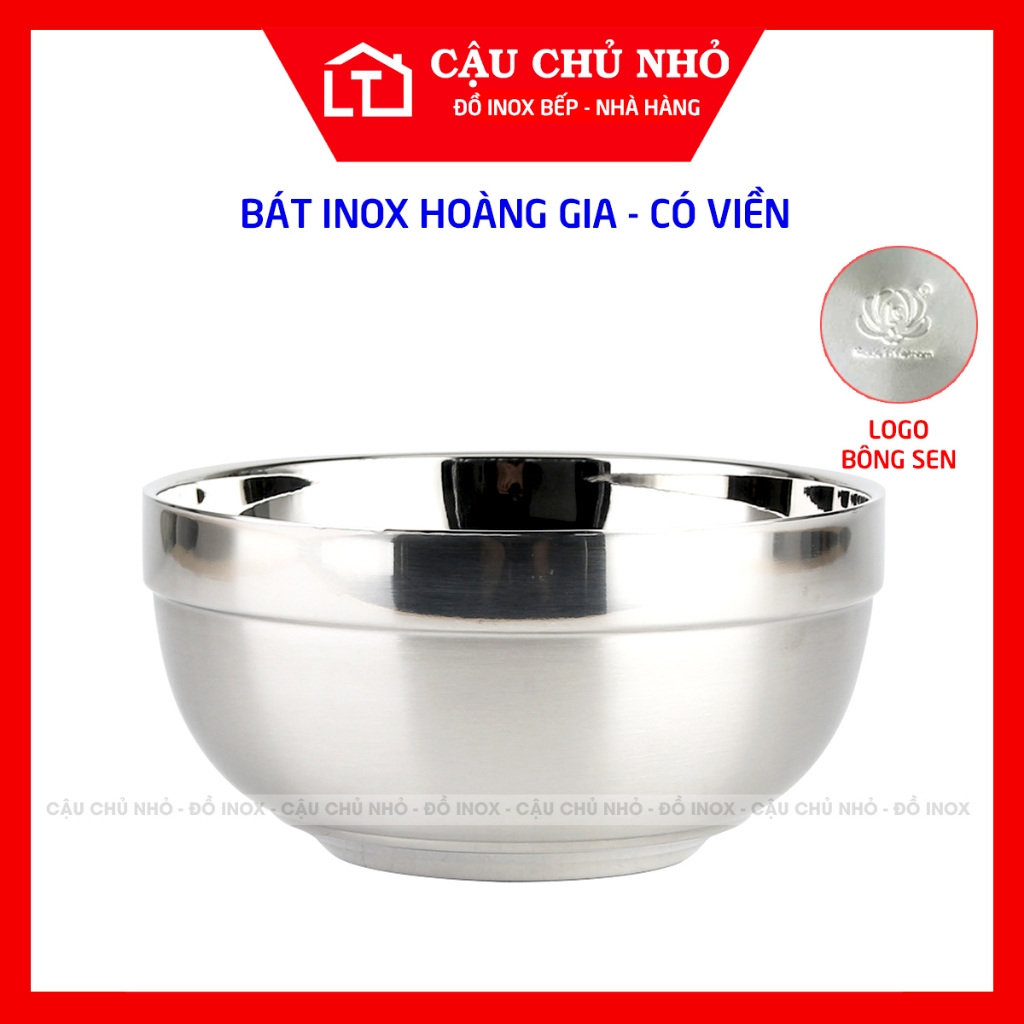 Bát inox 2 lớp chống nóng Hoàng Gia chính hãng,bền đẹp, không nóng tay ...