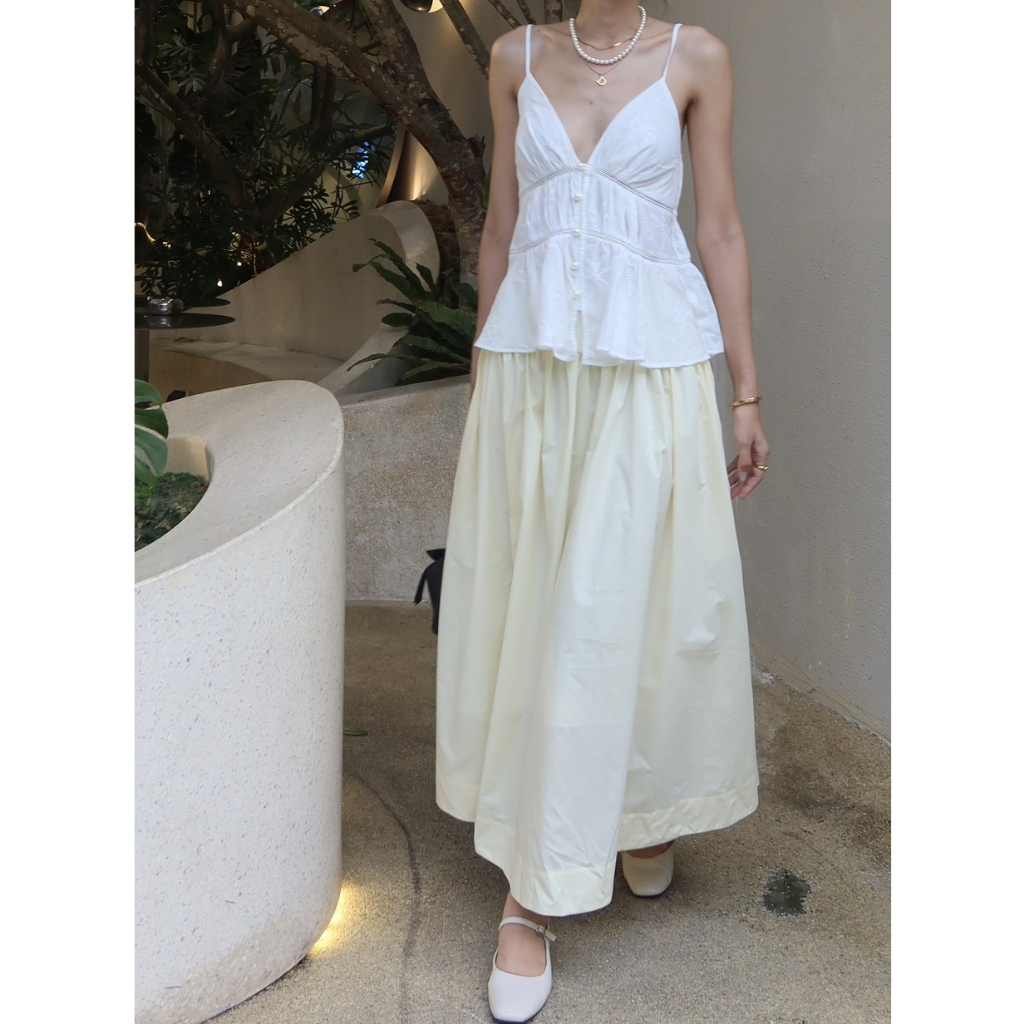 SOL Skirt - Sunday - Chân Váy Maxi Cotton, Xoè To.