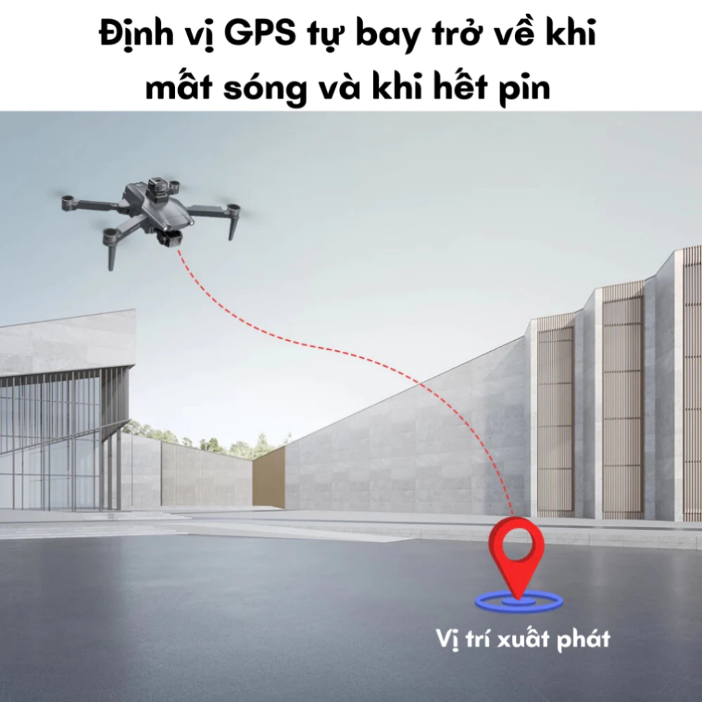 Drone L600-1 Promax, Tay Cầm Màn Hình RC Quay Chụp 4K có Gimbal Chống Rung 3 Chục, Flycam Mini