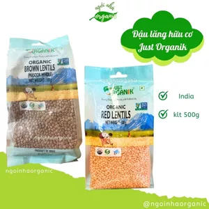 Đậu Lăng Hữu Cơ 500g Just Organik Organic Lentils