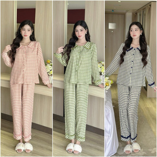 𝗛𝗮̀𝗻𝗴 𝗰𝗵𝗶́𝗻𝗵 𝗵𝗮̃𝗻𝗴 Bộ đồ ngủ mặc nhà nữ pyjama Miie chất liệu đũi Viscose form rộng- O.N WORKSHOP