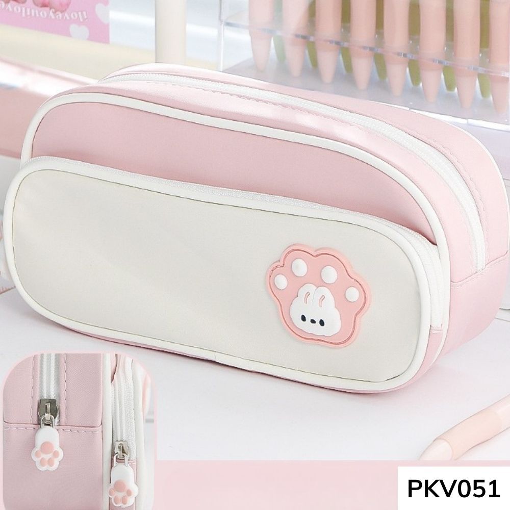 Túi đựng bút viết , hộp bút , túi để đồ make up phối màu dễ thương dung tích lớn PKV051 gagastore