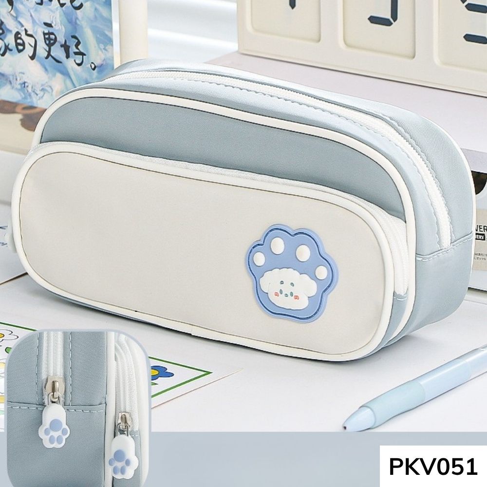 Túi đựng bút viết , hộp bút , túi để đồ make up phối màu dễ thương dung tích lớn PKV051 gagastore