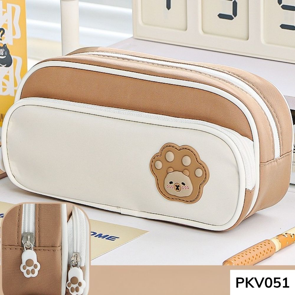Túi đựng bút viết , hộp bút , túi để đồ make up phối màu dễ thương dung tích lớn PKV051 gagastore