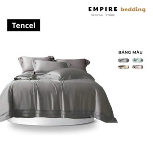 Bộ chăn ga gối đệm 5 món tencel 120s EMPIRE cao cấp chăn drap kích thước theo nhu cầu