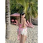 SET BIKINI ĐI BIỂN MÙA HÈ HAWAII VÁY TUA RUA ĐỦ PHỤ KIỆN(ẢNH THẬT)