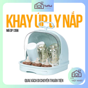 Khay úp ly nắp Hokori 1356, Khay úp bình sữa và phụ kiện mẹ bé tiện lợi, Khay úp ly Việt Nhật Plastic cao cấp GD VN