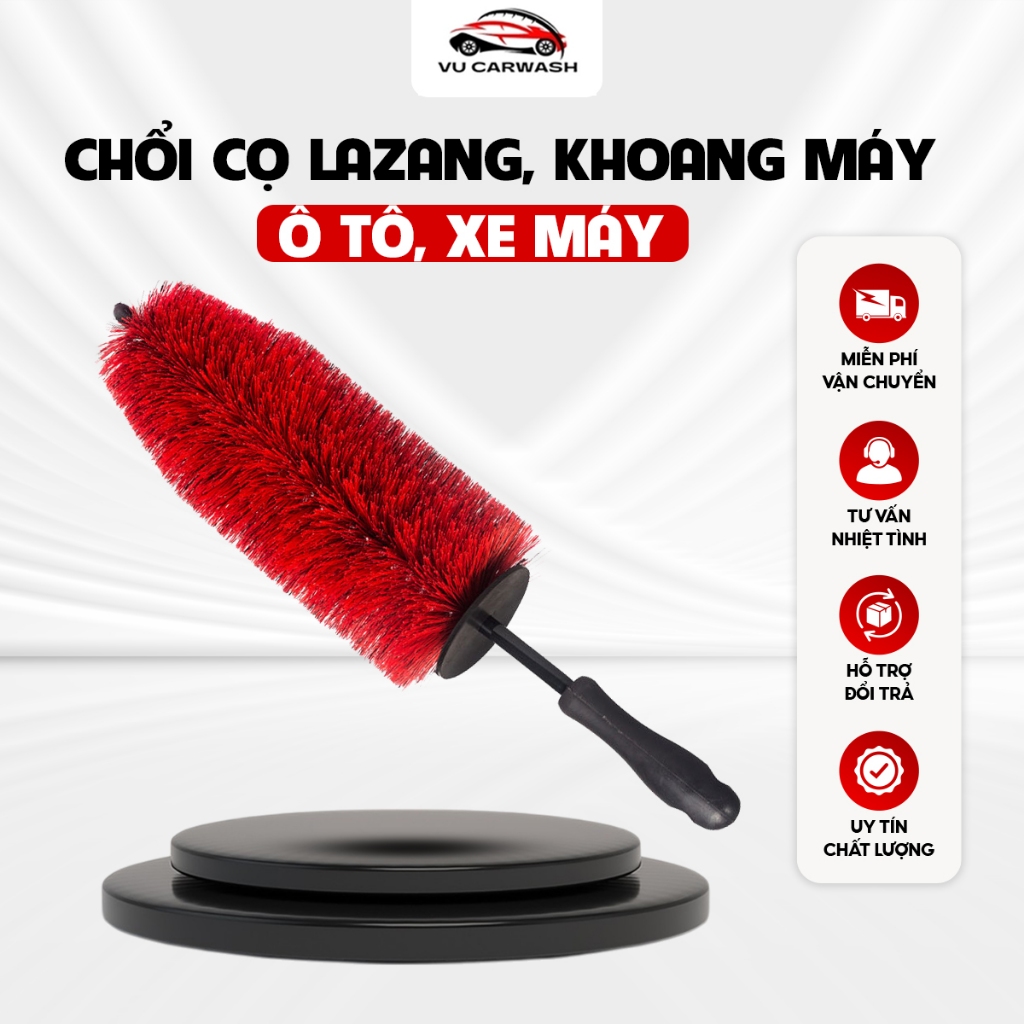 Chổi Cọ Vệ Sinh Chi Tiết Bánh Xe,Lazang,Khoang Máy,Góc Cạnh Của Ô tô Và Xe Máy Loại Lớn 45cmx10.5cm