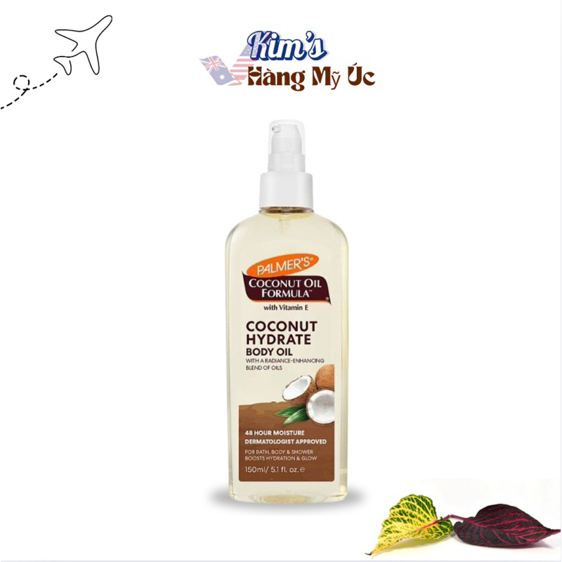 [CÓ SẴN] Dầu dừa dưỡng ẩm cơ thể Palmer's Coconut Oil Formula Body Oil 150ml