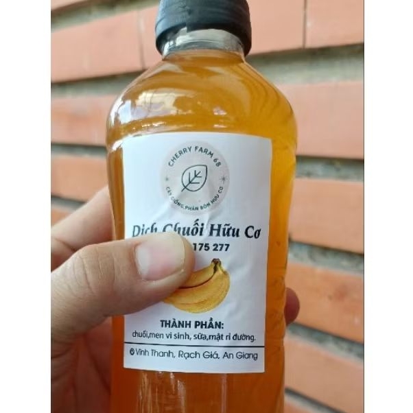 DỊCH CHUỐI VI SINH ( CHAI 500ML) DINH DƯỠNG CHO SỰ PHÁT TRIỂN CÂY TRỒNG NHIỀU GIAI ĐOẠN