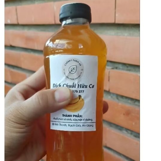 DỊCH CHUỐI VI SINH ( CHAI 500ML) DINH DƯỠNG CHO SỰ PHÁT TRIỂN CÂY TRỒNG NHIỀU GIAI ĐOẠN