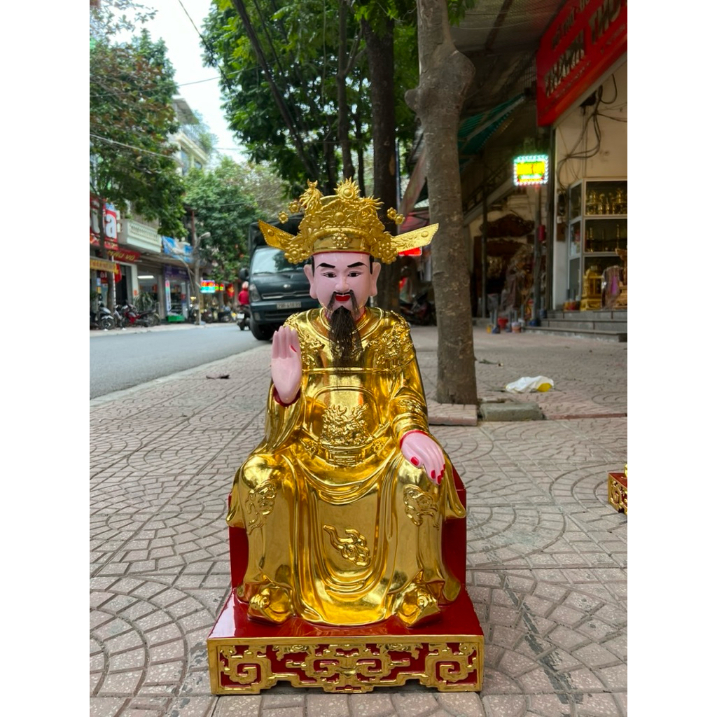 Tượng ngũ vị tôn quan gỗ mít Sơn son thếp vàng