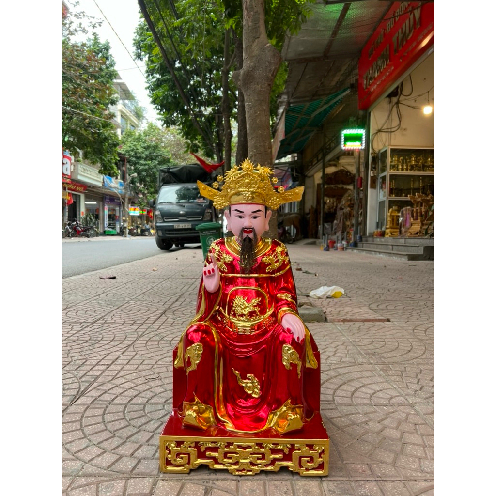Tượng ngũ vị tôn quan gỗ mít Sơn son thếp vàng