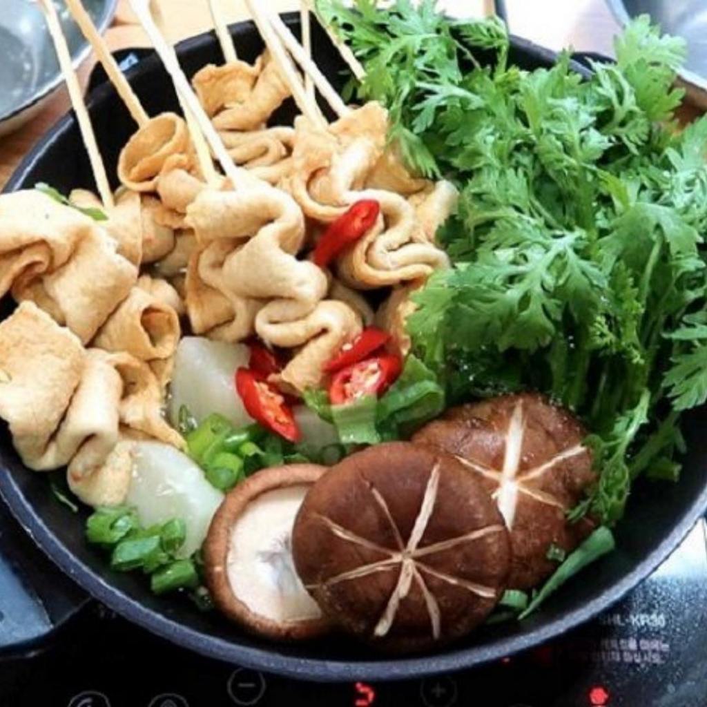 [Hỏa tốc HCM] CHẢ CÁ HÀN QUỐC Greenfood 450g. Làm từ surimi. Món ăn vặt tiện lợi nấu mì cay tokbokki thả lẩu