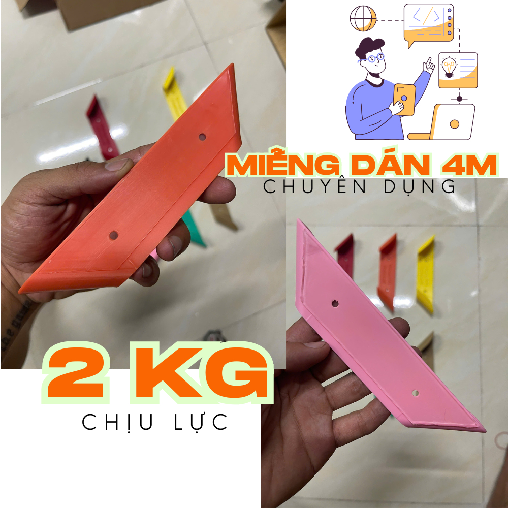 Móc treo vợt pickleball Siêu Bền không khoan tường 7 màu cực đẹp vừa trang trí và có in Tên Số Lượng