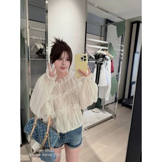 Váy trễ vai babydoll nhún bèo bồng xòe dễ phối nhiều phong cách xinh xắn tiểu thư cho nàng đi chơi - BaoTrang.clothes