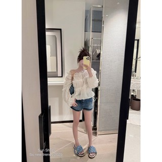 Váy trễ vai babydoll nhún bèo bồng xòe dễ phối nhiều phong cách xinh xắn tiểu thư cho nàng đi chơi - BaoTrang.clothes
