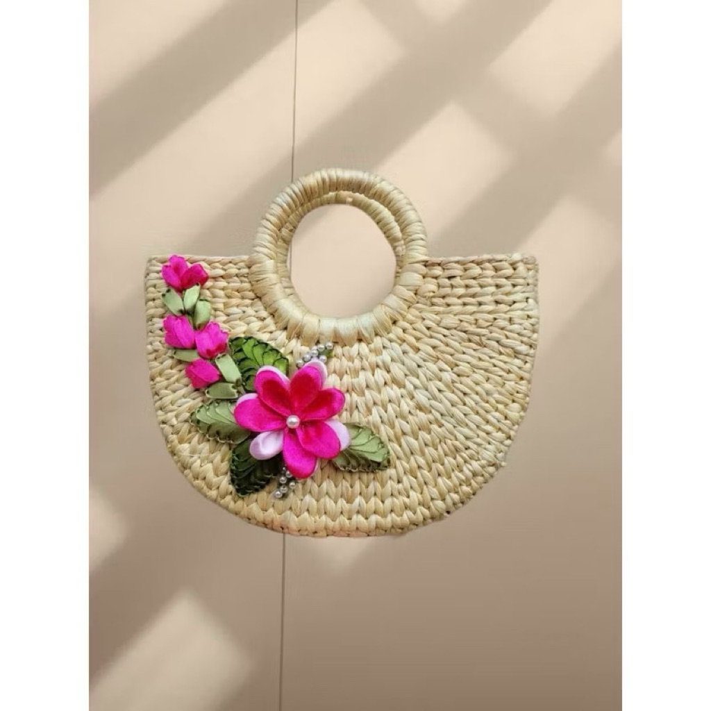 Túi cói lục bình HandMade ⚡️Giá rẻ Vô địch⚡️ túi lục bình chụp ảnh áo dài , chụp ảnh thời trang