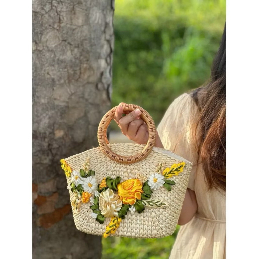 [ Kho sỉ ] Túi lục bình hanmade chụp ảnh áo dài, chụp ảnh thời trang , đi biển đi chơi đi du lịch