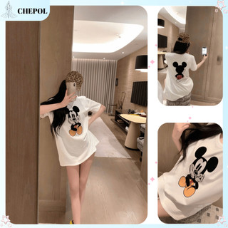 Áo thun nữ Chepol cao cấp, áo phông chất cotton co dãn 2 chiều thoáng mát, mùa hè có bigsize 120kg CP_10529