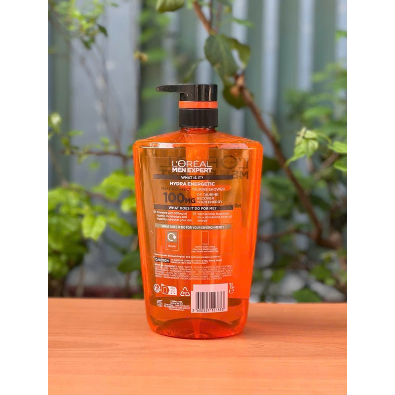 Sữa Tắm Gội L'oreal Men Expert Hydra Energetic Taurine Shower size XXXL 1000ml