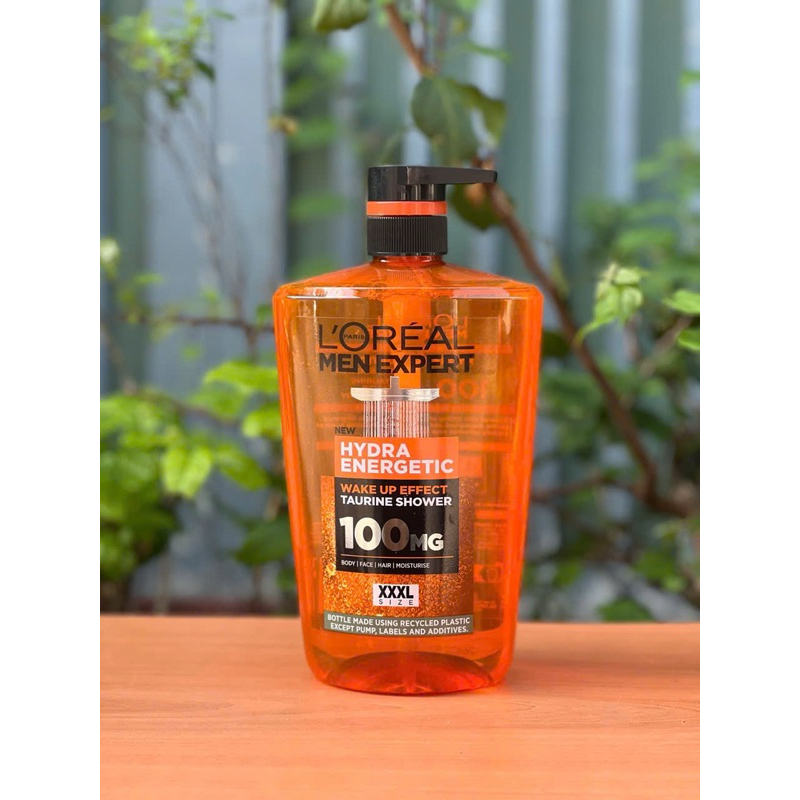 Sữa Tắm Gội L'oreal Men Expert Hydra Energetic Taurine Shower size XXXL 1000ml