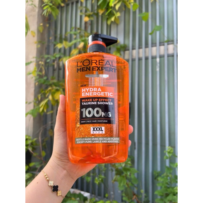 Sữa Tắm Gội L'oreal Men Expert Hydra Energetic Taurine Shower size XXXL 1000ml