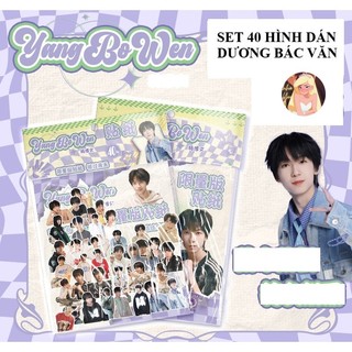 [hầng sẵn] Túi 40 hình dán Dương Bác Văn Yang Bowen - TF Gia Tộc F4 / stickers có keo sẵn chống nước