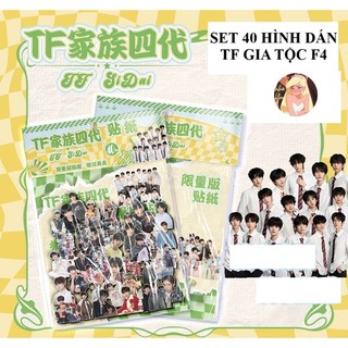 [hàng sẵn]  Túi 40 hình dán TF Gia Tộc F4 / stickers có keo sẵn chống nước 2026