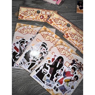[SẴN/xanh dươngI] Túi 40 hình dán TNT / stickers có keo sẵn chống nước Thời Đại Thiếu Niên Đoàn