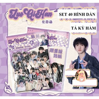 [hàng sẵn] Túi 40 hình dán Tả Kỳ Hàm Zuo Qi Han - TF Gia Tộc F4 / stickers có keo sẵn chống nước